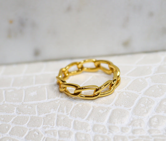 Gold Vermeil Figaro Ring