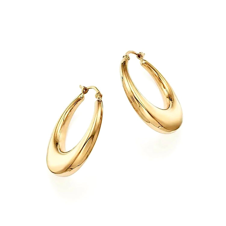 Smooth Gold Vermeil Hoop Earrings